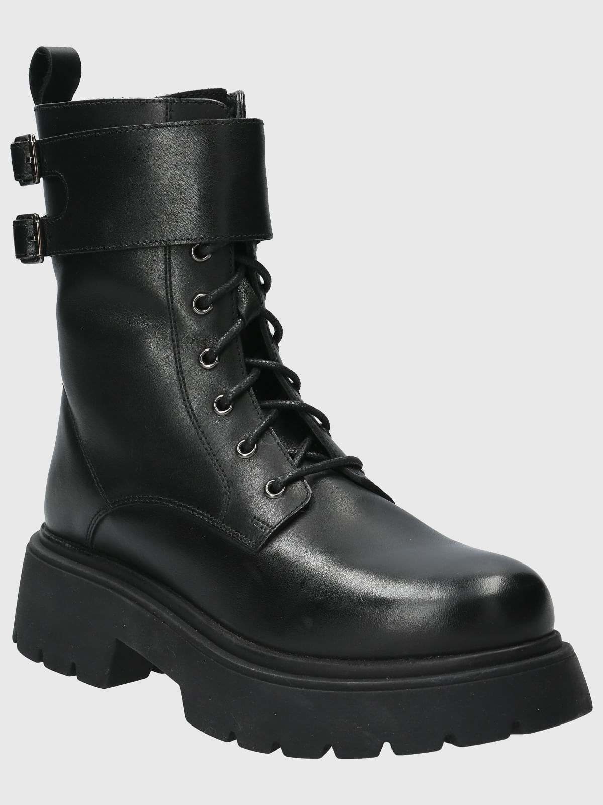 Hush Puppies Mujer Botin Cuero Negro Telier Botin Cuero Mujer